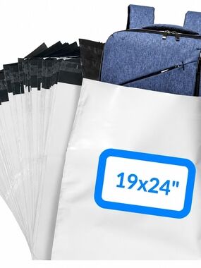 (10)Durable White 19x24" Poly Mailers